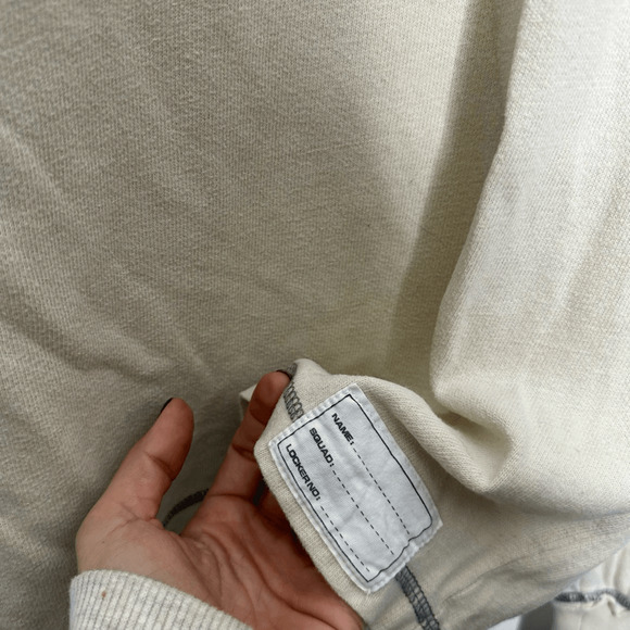 GANT X MICHAEL BASTIAN Cotton Long Sleeve T shirt cream contrast stitch Men's S - Picture 5 of 9